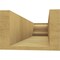 Ekena Millwork 6in. W x 4in. H x 20in. L Newport Woodgrain TimberThane Rafter Tail, Primed Tan RFTUR06X04X20NEWRCPR - alternate 2